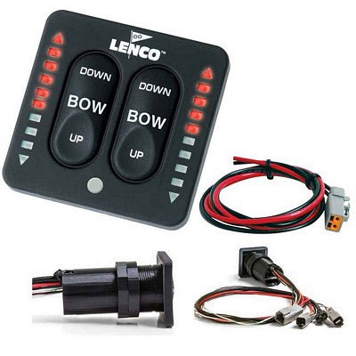 Lenco LED Integrated Tactile Switch Kit w/20' cables